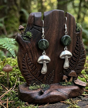 Load image into Gallery viewer, The Fern &amp; Fungi Drops - Mushroom - Earrings