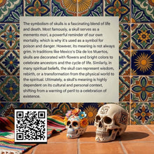 Load image into Gallery viewer, Small Bloom &amp; Bone - Skull - Candle - Raven Stone