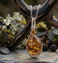 Load image into Gallery viewer, A Whisper Of Ancient Light - Amber - Necklace