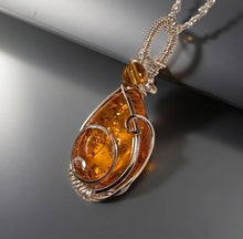 Load image into Gallery viewer, A Whisper Of Ancient Light - Amber - Necklace