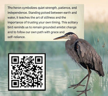 Load image into Gallery viewer, The Wisdom of the Water’s Edge - Heron- Metal Art
