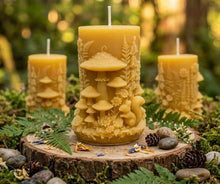 Load image into Gallery viewer, Forest Magic - Mushroom - Squirrel - Candle - Raven Stone