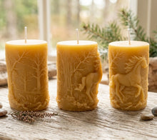 Load image into Gallery viewer, Echo’s Forest Gallop - Horse - Candle - Raven Stone
