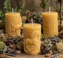 Load image into Gallery viewer, Echo’s Forest Gallop - Horse - Candle - Raven Stone