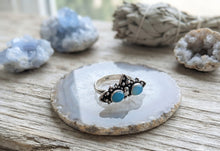 Load image into Gallery viewer, The Clarity Meridian - Blue Chalcedony - Ring