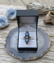 Load image into Gallery viewer, The Clarity Meridian - Blue Chalcedony - Ring