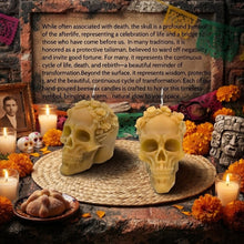 Load image into Gallery viewer, The Eternal Cycle - Skull - Candle - Raven Stone