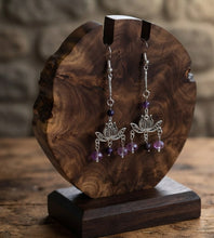 Load image into Gallery viewer, Amethyst Awakening - Lotus - Earrings