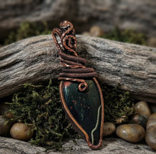 Load image into Gallery viewer, Earth-Forged Vitality - Bloodstone - Copper - Pendant