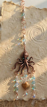 Load image into Gallery viewer, The Adaptive Spirit - Octopus - Sun Catcher - Aqua Aura Quartz