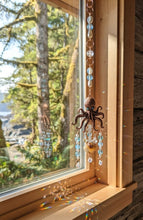 Load image into Gallery viewer, The Adaptive Spirit - Octopus - Sun Catcher - Aqua Aura Quartz