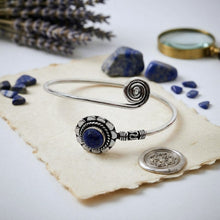 Load image into Gallery viewer, The Egyptian Echo Cuff - Bracelet - Lapis lazuli