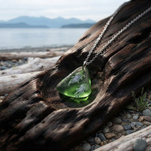 Load image into Gallery viewer, Echoing Currents - Sea Glass - Jellyfish - Necklace