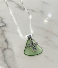 Load image into Gallery viewer, Resilience &amp; Joy - Necklace - Hummingbird - Sea Glass