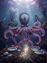 Load image into Gallery viewer, Lavender Tides - Octopus - Sun Catcher