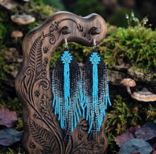 Load image into Gallery viewer, Echoes of Turquoise - Beaded Earrings