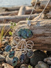 Load image into Gallery viewer, Tidal Whispers Abalone Jellyfish - Necklace
