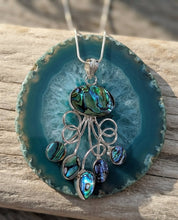 Load image into Gallery viewer, Tidal Whispers Abalone Jellyfish - Necklace