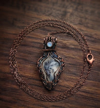 Load image into Gallery viewer, The Sacred Synergy - Necklace - Moonstone and Dendrite opal