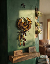 Load image into Gallery viewer, Flame of Rebirth - Phoenix -Sun Catcher - Raven Stone
