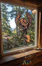 Load image into Gallery viewer, Flame of Rebirth - Phoenix -Sun Catcher - Raven Stone