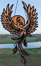 Load image into Gallery viewer, Flame of Rebirth - Phoenix -Sun Catcher - Raven Stone