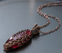 Load image into Gallery viewer, The Crimson Roots - Necklace - Tree of life- Garnet