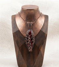 Load image into Gallery viewer, The Crimson Roots - Necklace - Tree of life- Garnet