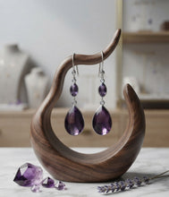 Load image into Gallery viewer, Serenity Cascade - Amethyst - Earrings