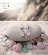 Load image into Gallery viewer, The Pacific Drift- Earrings - Rose Quartz