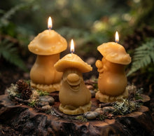 Load image into Gallery viewer, Barnaby the Forest Spirit - Mushroom - Candle - Raven Stone