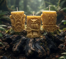 Load image into Gallery viewer, Whispering Roots &amp; Wings - Owl - Candle - Tree of life - Raven stone