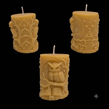 Load image into Gallery viewer, Whispering Roots &amp; Wings - Owl - Candle - Tree of life - Raven stone