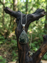Load image into Gallery viewer, The Canopy's Embrace - Necklace - Green Moss Agate