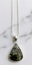 Load image into Gallery viewer, The Canopy's Embrace - Necklace - Green Moss Agate