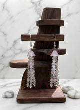 Load image into Gallery viewer, Talisman of Unconditional Love - Jellyfish - Earrings - Rose Quartz