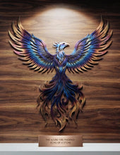 Load image into Gallery viewer, THE AZURE FIRE - PHOENIX - Metal Art