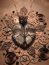 Load image into Gallery viewer, Roots of Eternity -Heart - Necklace - Tree of life - Clear Quartz