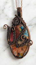 Load image into Gallery viewer, Coral Fire Mosaic - Necklace
