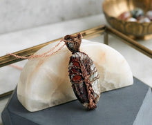 Load image into Gallery viewer, Amulet of Grounded Growth - Crazy Lace Agate - Necklace