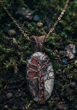 Load image into Gallery viewer, Amulet of Grounded Growth - Crazy Lace Agate - Necklace
