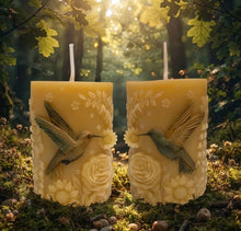 Load image into Gallery viewer, Nectar and Blossom Triptych - Hummingbird - Candle