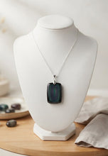 Load image into Gallery viewer, Root and Reflection - Necklace - Rainbow Obsidian