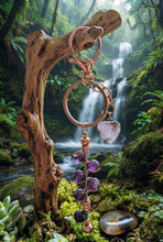 Load image into Gallery viewer, The Pacific Serenity Aromatherapy - Keychain - Amethyst