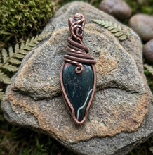 Load image into Gallery viewer, Earth-Forged Vitality - Bloodstone - Copper - Pendant