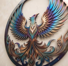Load image into Gallery viewer, Ashes to Light - Phoenix - Metal Art