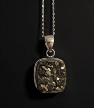 Load image into Gallery viewer, Pyrite Echo - Necklace - Pyrite Druzy