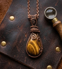 Load image into Gallery viewer, The Watcher’s Gaze - Tiger Eye - Necklace