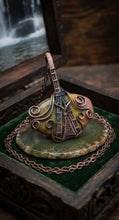 Load image into Gallery viewer, Echoes of Gaia Talisman - Necklace - Unakite - Copper Wrapped