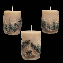 Load image into Gallery viewer, Echoes of wolves in blizzard - Candle